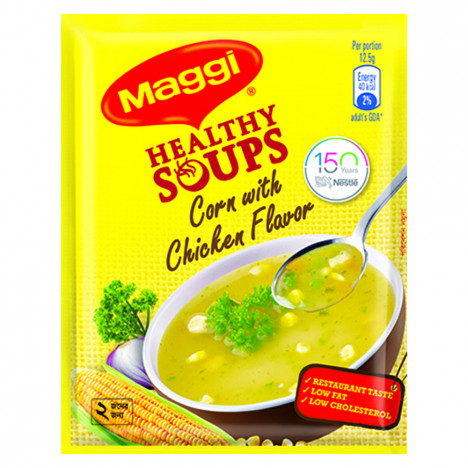 Maggi Corn with Chicken Flavor Soup